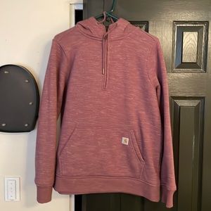 Relaxed fit size Large carhartt hooded sweatshirt